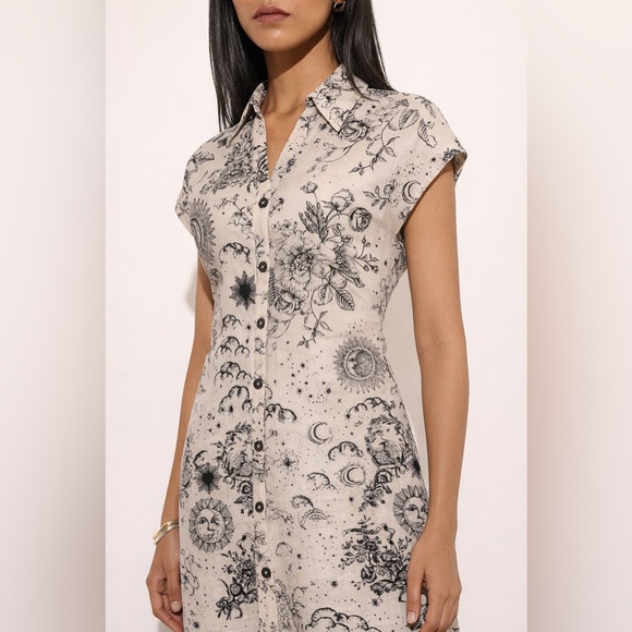 Nordstrom Dresses & Skirts - Dixie | celestial button-down midi dress size Medium